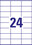 Etiketten Avery InkjetLaserCopy 70x36mm, Art.-Nr. 6122ZWF - Paterno B2B-Shop