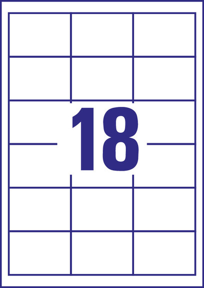 Etikett 64x45mm weiss ILC, Art.-Nr. 6171ZWF - Paterno B2B-Shop