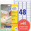Universaletiketten ZWF 45,7 x 21,2 mm wieder, Art.-Nr. L4736REV-25 - Paterno B2B-Shop