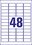 Universaletiketten ZWF 45,7 x 21,2 mm wieder, Art.-Nr. L4736REV-25 - Paterno B2B-Shop