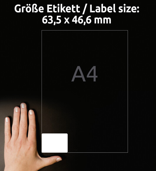 Etiketten Universal 63,5x46,6 mm ablösbar, Art.-Nr. L6025REV-25 - Paterno B2B-Shop