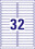 Universaletiketten ZWF 96 x 16,9 mm wiederablösbar, Art.-Nr. L6031REV-25 - Paterno B2B-Shop
