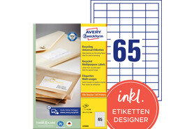 Universaletiketten LR 3666 Recycling 38 x 21,2mm, Art.-Nr. LR3666 - Paterno B2B-Shop