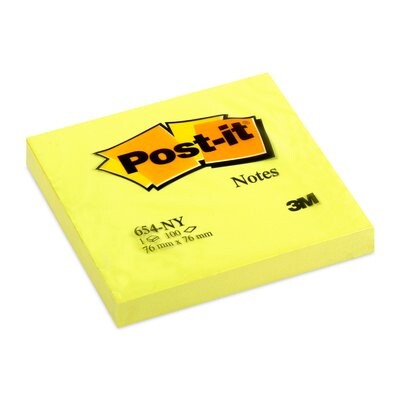 Haftnotizen Post It 76x76mm neongelb, Art.-Nr. 654NEON-NEGE - Paterno B2B-Shop Haftnotizen Post It 76x76mm neongelb, Art.-Nr. 654NEON-NEGE - Paterno B2B-Shop