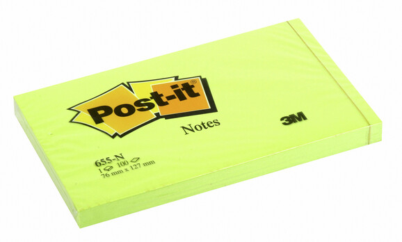 Haftnotizen Post It 127x76mm neongrün, Art.-Nr. 655NEON-GN - Paterno B2B-Shop Haftnotizen Post It 127x76mm neongrün, Art.-Nr. 655NEON-GN - Paterno B2B-Shop