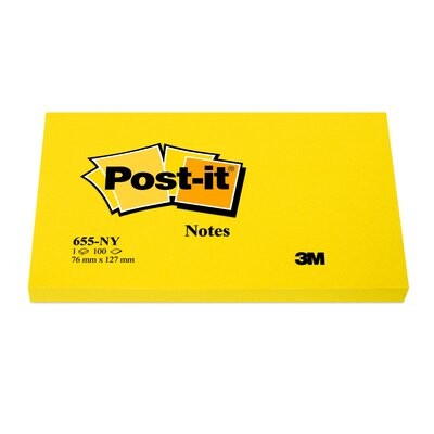 Haftnotizen Post It 127x76mm neongelb, Art.-Nr. 655NEON-NEGE - Paterno B2B-Shop Haftnotizen Post It 127x76mm neongelb, Art.-Nr. 655NEON-NEGE - Paterno B2B-Shop