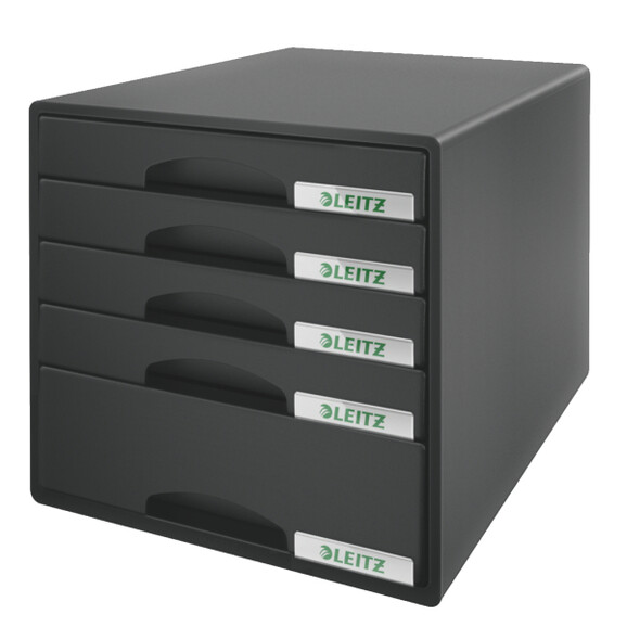 Schubladenbox Leitz PLUS 5S schwarz, Art.-Nr. 5211-00-SW - Paterno B2B-Shop