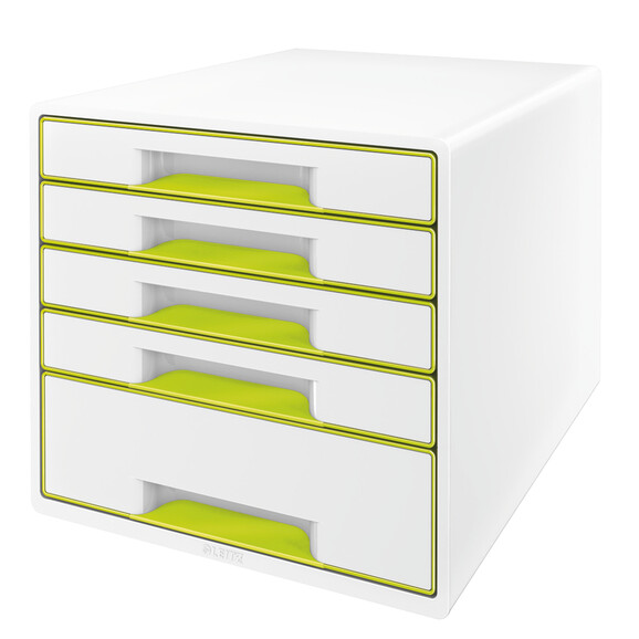 Schubladenbox Leitz CUBE WOW 5S grün, Art.-Nr. 521410-GNME - Paterno B2B-Shop