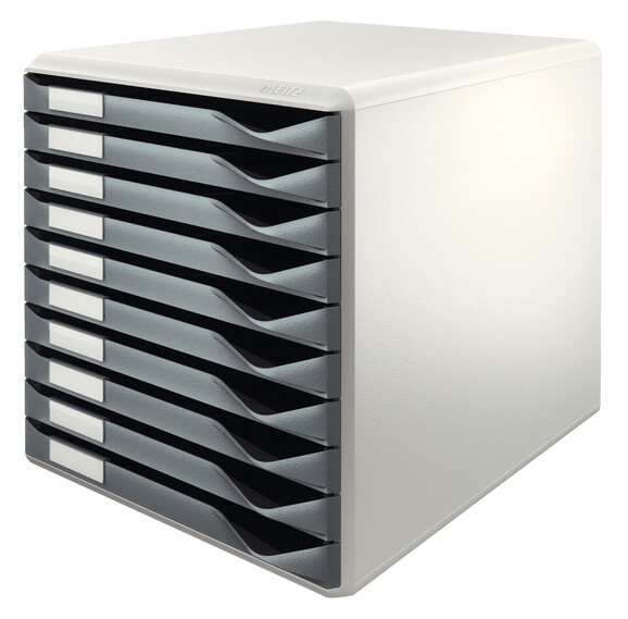 Formular-Set Leitz 10 Schubladen dunkelgrau, Art.-Nr. 5281-00-DGR - Paterno B2B-Shop
