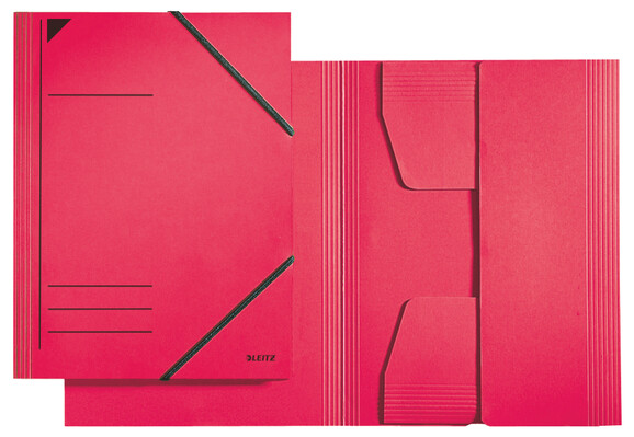 Eckspannmappe Leitz A4 3 Klappen rot, Art.-Nr. 3981-00-RT - Paterno B2B-Shop
