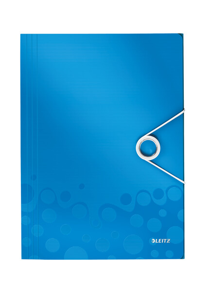 Eckspannmappe Leitz WOW PP A4 blaumetallic, Art.-Nr. 459900-BLME - Paterno B2B-Shop
