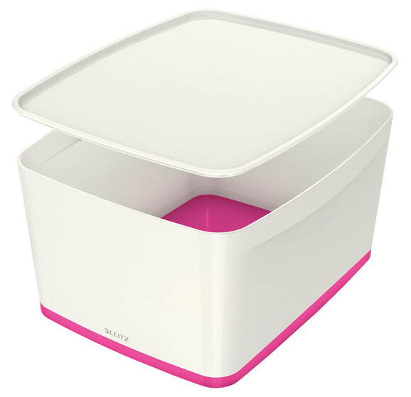 Ablagebox Leitz MYBOX groß 18l weiß/pink, Art.-Nr. 521610-PI - Paterno B2B-Shop Ablagebox Leitz MYBOX groß 18l weiß/pink, Art.-Nr. 521610-PI - Paterno B2B-Shop