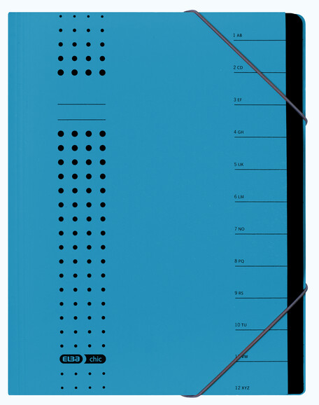 Ordnungsmappe Elba A4 Chic blau, Art.-Nr. 42496-BL - Paterno B2B-Shop