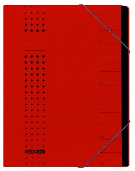 Ordnungsmappe Elba A4 Chic rot, Art.-Nr. 42496-RT - Paterno B2B-Shop