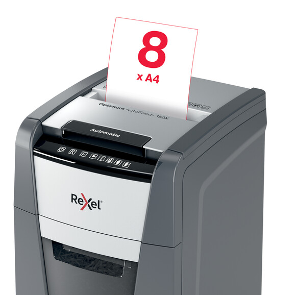 Aktenvernichter Rexel Optimum Auto +150X P-4, Art.-Nr. 2020150XEU - Paterno B2B-Shop