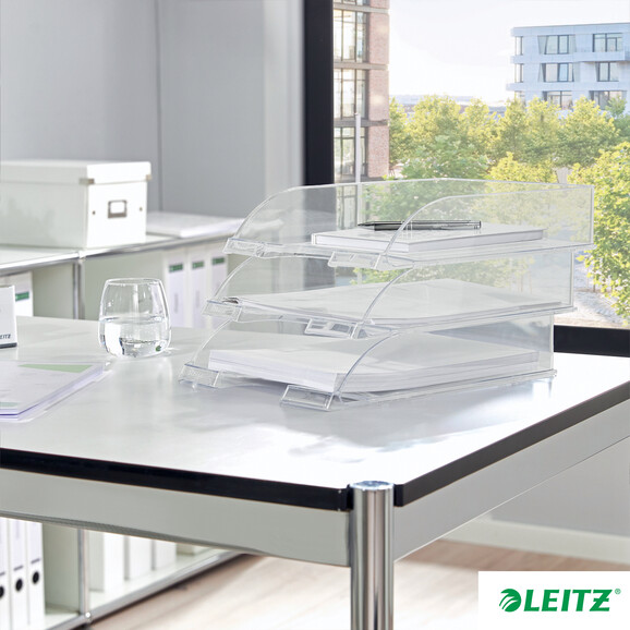 Briefkorb Leitz 5226 A4 rottransparent, Art.-Nr. 5226-00-RTTR - Paterno B2B-Shop