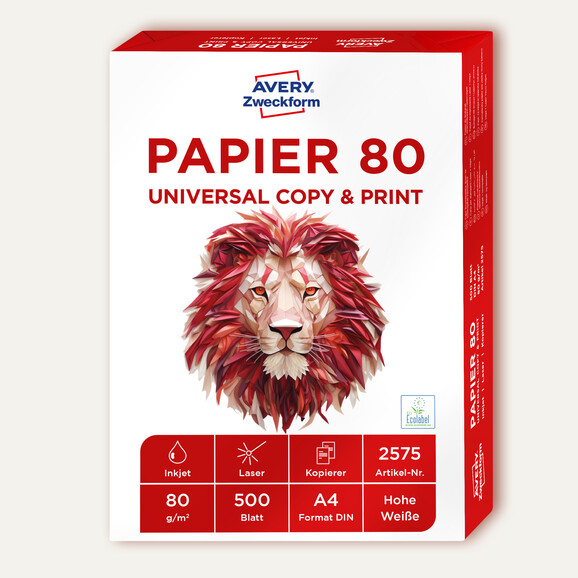 Kopierpapier Zweckform Eco A4 80 gr. weiss, Art.-Nr. 2575ZWF - Paterno B2B-Shop
