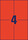 Kopieretiketten ZWF 105 x 148 mm, rot, Art.-Nr. 3456ZWF - Paterno B2B-Shop