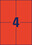 Kopieretiketten ZWF 105 x 148 mm, rot, Art.-Nr. 3456ZWF - Paterno B2B-Shop