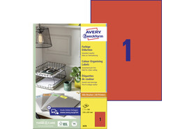 Kopieretiketten ZWF 210 x 297 mm, rot, Art.-Nr. 3470ZWF - Paterno B2B-Shop