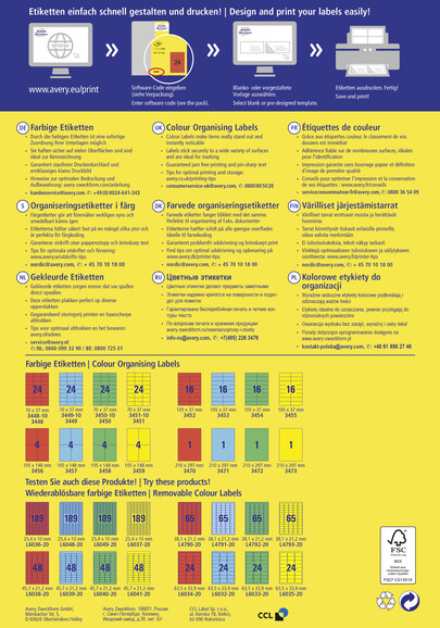 Kopieretiketten ZWF 210 x 297 mm, grün, Art.-Nr. 3472ZWF - Paterno B2B-Shop