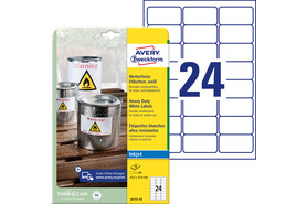 Etiketten ZWF 63,5 x 33,9 mm, Art.-Nr. J4773-10 - Paterno B2B-Shop