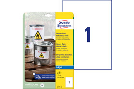 Etiketten ZWF Wetterfest 21x29,7cm, Art.-Nr. J4775-10 - Paterno B2B-Shop