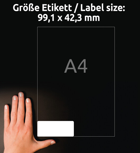 Adressetiketten ZWF 99,1 x 42,3 mm, Art.-Nr. J8177-25 - Paterno B2B-Shop