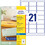 Etiketten transparent 63,5 x 38,1 mm Inkjet, Art.-Nr. J8560-25ZWF - Paterno B2B-Shop