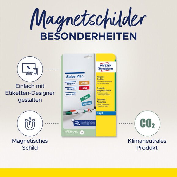 Magnet-Schilder Inkjet- f.Metallregale, Art.-Nr. J8867-5 - Paterno B2B-Shop