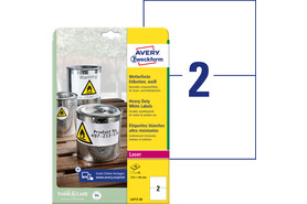 Etiketten ZWF Laser 210x148mm wetterfest, Art.-Nr. L4717-20 - Paterno B2B-Shop