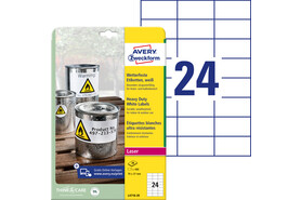 Etiketten wetterfest 70 x 37 mm, Farblaser, Art.-Nr. L4718-20 - Paterno B2B-Shop