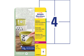 Wetterfeste-Etiketten ZWF ablösb. 105x148mm, Art.-Nr. L4719REV-20 - Paterno B2B-Shop