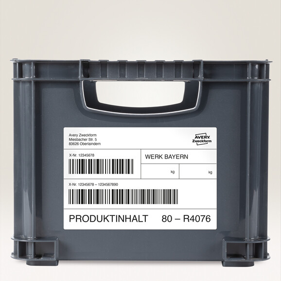 Wetterfeste-Etiketten ZWF ablösb. 105x148mm, Art.-Nr. L4719REV-20 - Paterno B2B-Shop