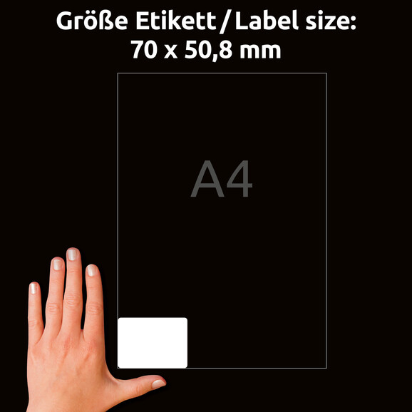 Etiketten ZWF 70x50,8 mm, Art.-Nr. L4738REV-25 - Paterno B2B-Shop