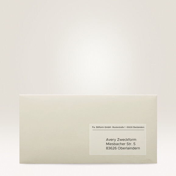 Adressetiketten ZWF 45,7 x 25,4 mm transparent, Art.-Nr. L4770-25 - Paterno B2B-Shop