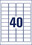 Adressetiketten ZWF 45,7 x 25,4 mm transparent, Art.-Nr. L4770-25 - Paterno B2B-Shop