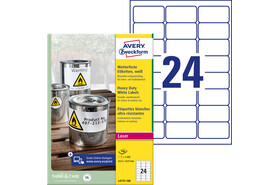 Etiketten ZWF Wetterfest 63,5 x 33,9 mm, Art.-Nr. L4773-100 - Paterno B2B-Shop