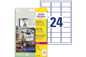 Etiketten ZWF Wetterfest 63,5 x 33,9 mm, Art.-Nr. L4773-20 - Paterno B2B-Shop
