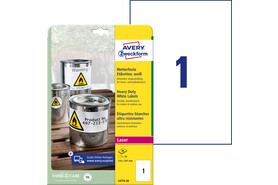 Etiketten ZWF Wetterfest 210 x 297 mm, Art.-Nr. L4775-20 - Paterno B2B-Shop