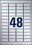 Etiketten ZWF Typenschild 45,7 x 21,2 mm silber, Art.-Nr. L6009-100 - Paterno B2B-Shop