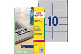 Etiketten ZWF Typenschild 96 x 50,8 mm silber, Art.-Nr. L6012-20 - Paterno B2B-Shop