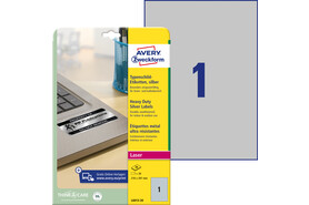 Etiketten ZWF Typenschild 210x297 mm silber, Art.-Nr. L6013-20 - Paterno B2B-Shop