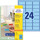 Etiketten ZWF 63,5 x 33,9 mm, blau, Art.-Nr. L6032-20 - Paterno B2B-Shop