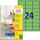 Etiketten ZWF 63,5 x 33,9 mm, grün, Art.-Nr. L6033-20 - Paterno B2B-Shop
