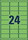 Etiketten ZWF 63,5 x 33,9 mm, grün, Art.-Nr. L6033-20 - Paterno B2B-Shop