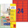 Etiketten ZWF, 63,5 x 33,9 mm, rot, Art.-Nr. L6034-20 - Paterno B2B-Shop