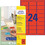 Etiketten ZWF, 63,5 x 33,9 mm, rot, Art.-Nr. L6034-20 - Paterno B2B-Shop