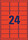 Etiketten ZWF, 63,5 x 33,9 mm, rot, Art.-Nr. L6034-20 - Paterno B2B-Shop