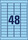 Etiketten ZWF 45,7 x 21,2 mm blau, Art.-Nr. L6039-20 - Paterno B2B-Shop